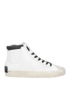 Crime London Man Sneakers White Size 9 Leather In White