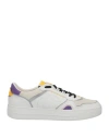 Crime London Man Sneakers White Size 9 Soft Leather In White