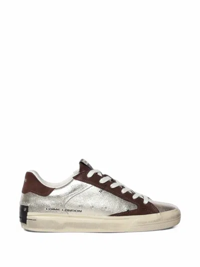 Crime London Metallic-effect Panelled Sneakers In Multi