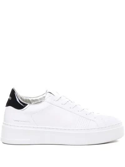 Crime London Platform Leather Sneakers
