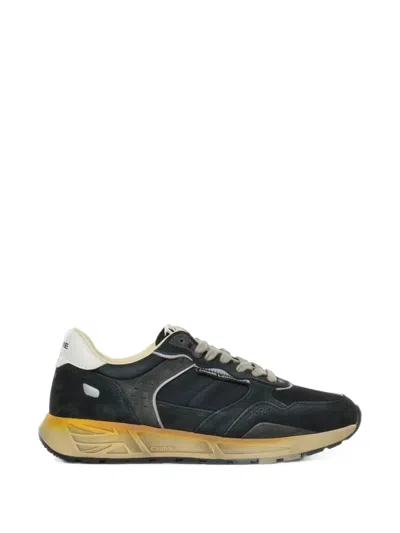 Crime London Rush Logo-patch Panelled Sneakers In Transparent