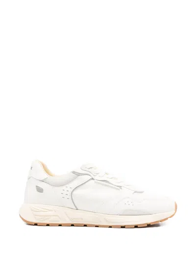 Crime London Rush Perforated Panel Sneakers In White