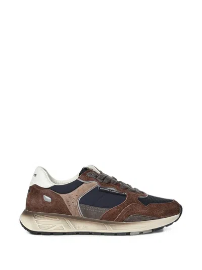 Crime London Rush Suede Panelled Sneakers In Multi