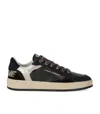 Crime London Chelsea Glitter-panel Sneakers In Black