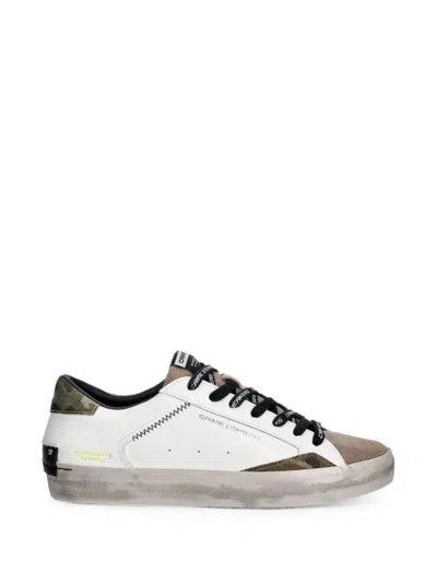 Crime London Sk8 Deluxe Distressed Camouflage-print Sneakers In Multi