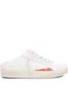 Crime London Sk8 Deluxe Glitter-detail Backless Sneakers In White