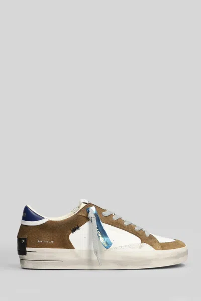 Crime London Sk8 Deluxe Panelled Sneakers In Neutral