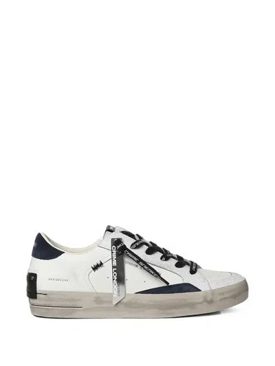 Crime London Sk8 Deluxe Panelled Sneakers In White