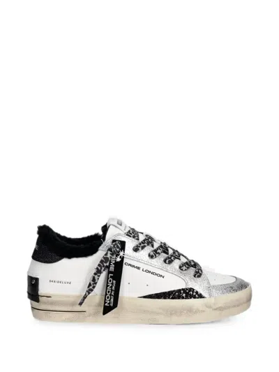 Crime London Sk8 Deluxe Sneakers Mit Shearling In White