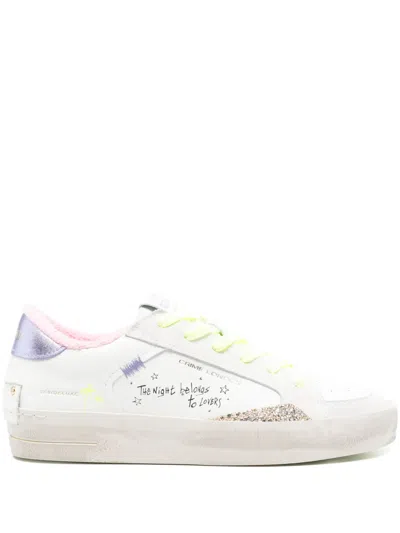 Crime London Sk8 Deluxe Sneakers In White