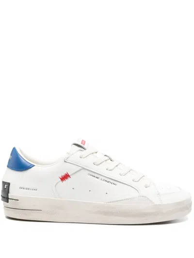 Crime London Sk8 Deluxe Sneakers In White