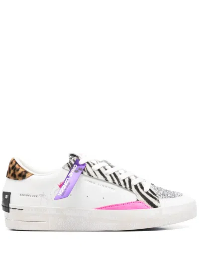 Crime London Sk8 Deluxe Sneakers In White
