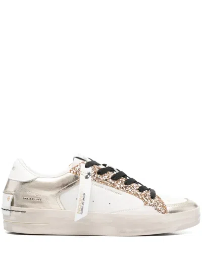 Crime London Sk8 Deluxe Sneakers In White