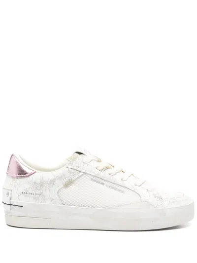 Crime London Sk8 Deluxe Sneakers In Bianco