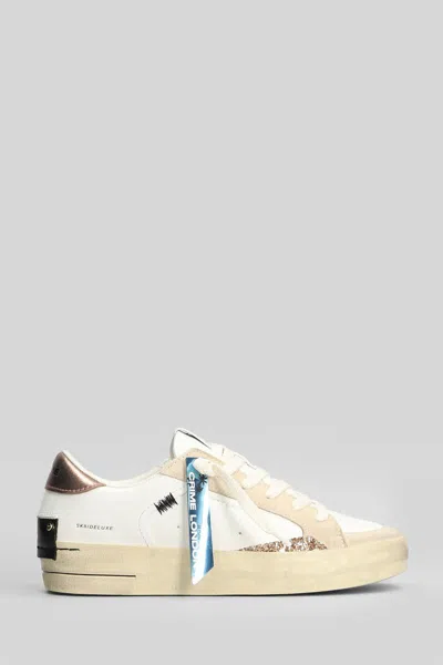 Crime London Sk8 Deluxe Sneakers In White
