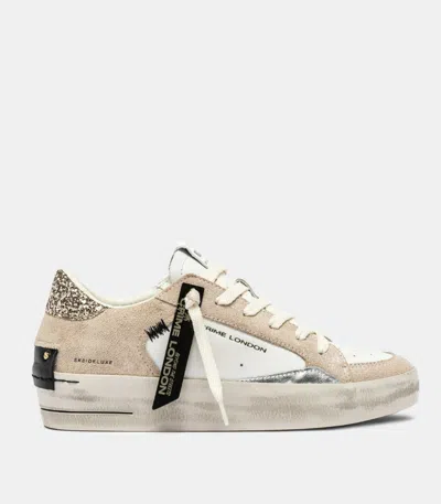 Crime London Sk8 Deluxe Wedge Champagne Dust In Multi