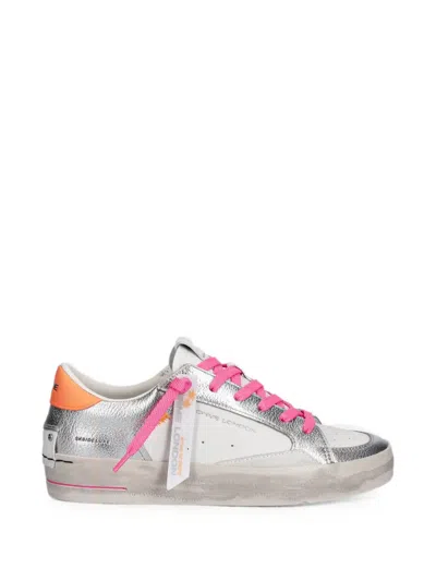 Crime London Skate Deluxe Leather Sneakers In Animal Print