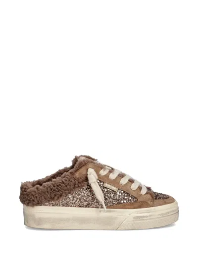 Crime London Soho Sabot Slip-on-sneakers Mit Plateau In Brown