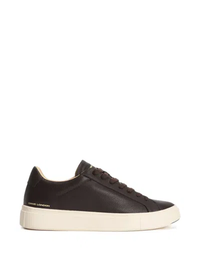 Crime London Superlight Grained Leather Sneakers In Multi