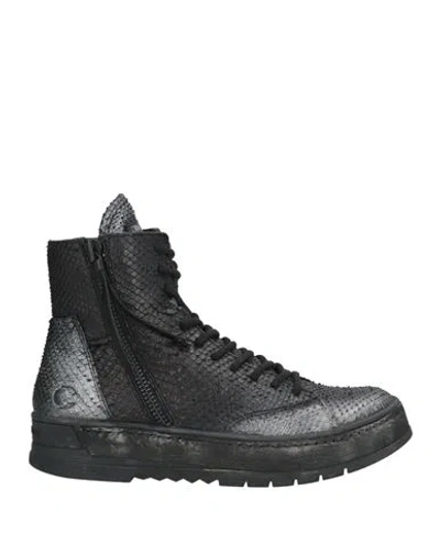 Crime London Woman Ankle Boots Black Size 10 Leather