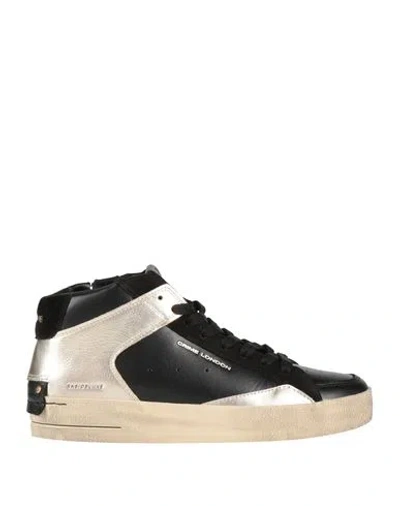 Crime London Woman Sneakers Black Size 8 Leather
