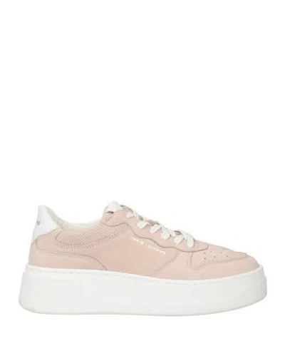 Crime London Woman Sneakers Blush Size 8 Leather In Pink