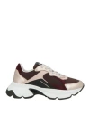 Crime London Woman Sneakers Dark Brown Size 7 Textile Fibers, Leather In Brown