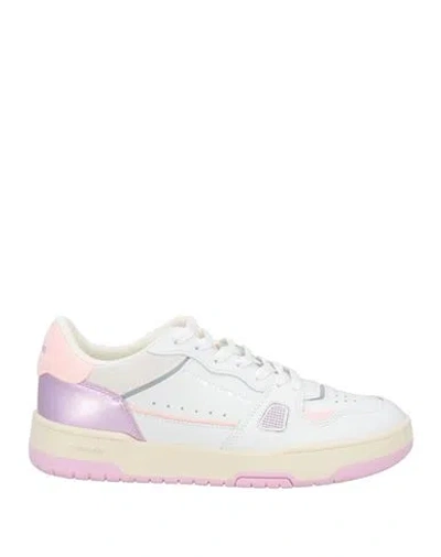 Crime London Woman Sneakers White Size 8 Leather