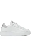 Crime London Laced Sneakers In Bianco