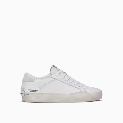 Crime London Women's Sneakers  Distressed 26019pp5 10 White