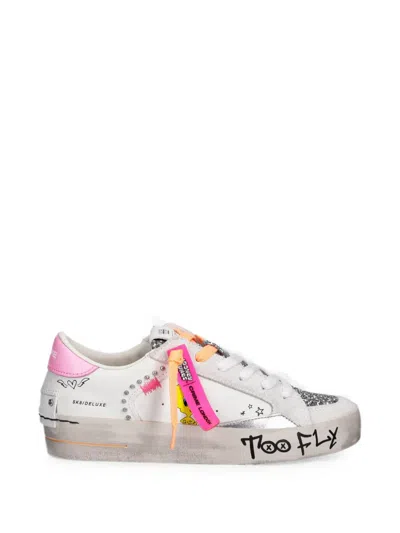 Crime London X Looney Tunes Sk8 Deluxe Glitter-detail Sneakers In Multi