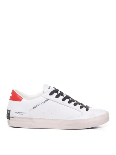 Crime London Leather Sneakers In White