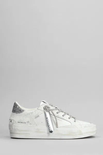 Crime Sk8 Deluxe Heel Sneakers In White