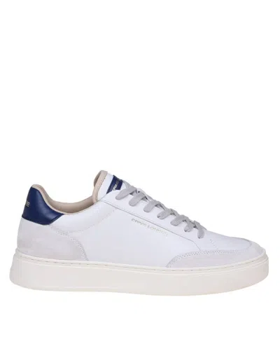Crime White/blue Leather Sneakers