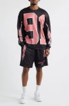 Criminal Damage 91 Mesh Long Sleeve T-shirt