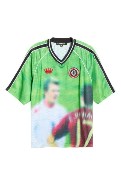 Criminal Damage Frenemies Soccer Graphic Polo In Multi