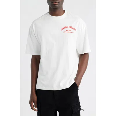 Criminal Damage Hot Wings Short Sleeve T-shirt In White