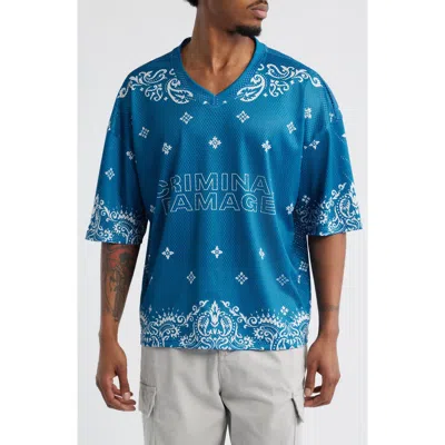 Criminal Damage Paisley Mesh T-shirt