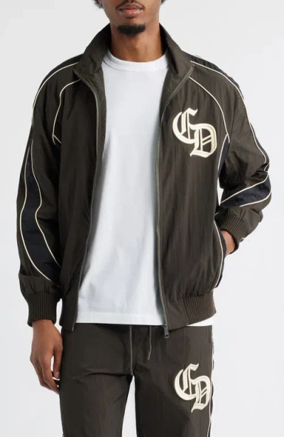 Criminal Damage Panelled Embroidered Graphic Training Jacket