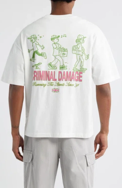 Criminal Damage Running Streets Graphic T-shirt