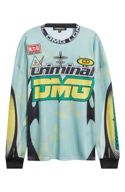 Criminal Damage Soccer Mesh Graphic Jersey In Multi