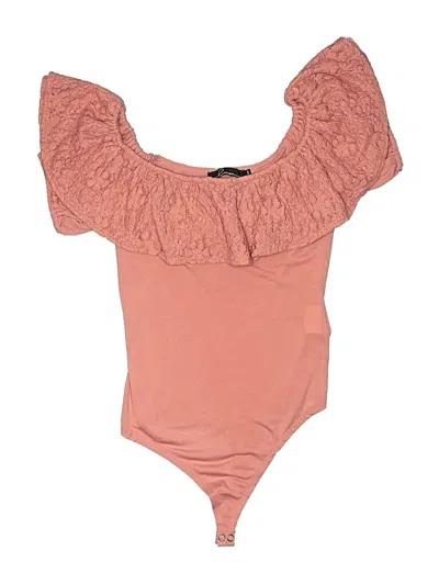 Pre-owned Crimson Bodysuit In Pink