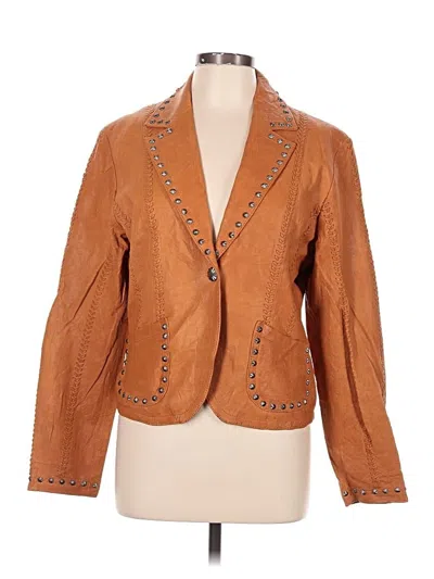 Pre-owned Cripple Creek Blazer Jacket In Orange