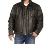 Cripple Creek Men's Bomber Jacket In Antique Black In Black