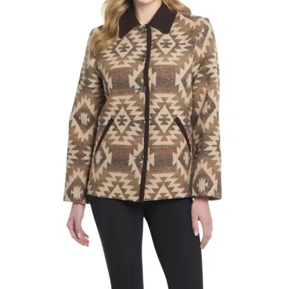 Cripple Creek Navajo Blanket Coat In Arizona Clay In Multi
