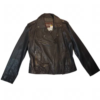 Cripple Creek Women's Leather Jacket In Brown