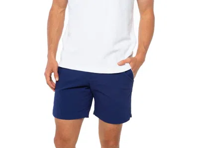 Criquet Men's Court Old School Kick-around Short In Navy In Transparent