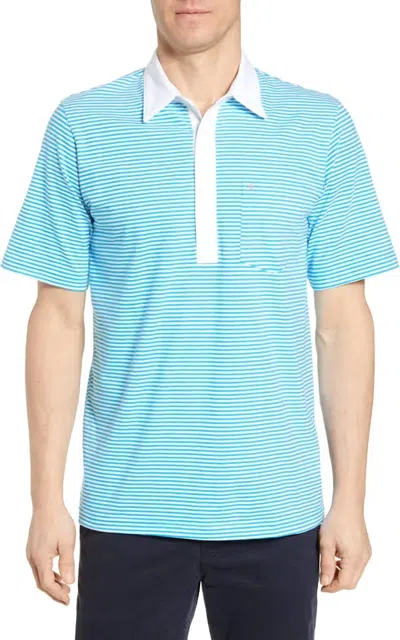 Criquet Nelson Stripe Shirt In Blue In Multi