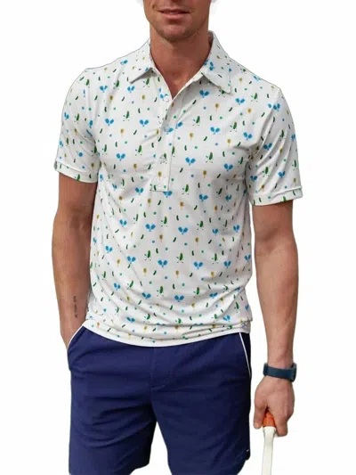 Criquet Performance Sport Range Polo Shirt In Pickleballer-white In Multi