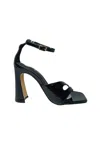 Cris Vergre' Women Shoes Cris Vergre Black Sandal With Heel Sculpture. Closure With Strap. In Black